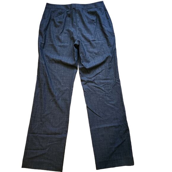 Lafayette 148 Barrow gray wool plaid pants size 14 - Picture 3 of 5